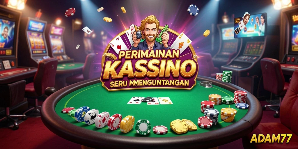 Tampilan gameplay Kasino yang mengasyikkan di ADAM77.