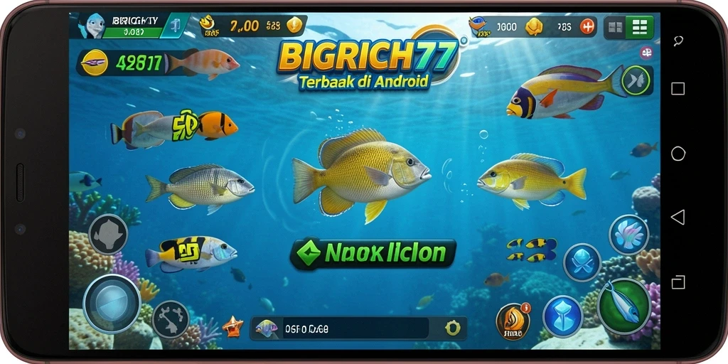 Tampilan gameplay BIGRICH77 yang seru dan penuh warna.