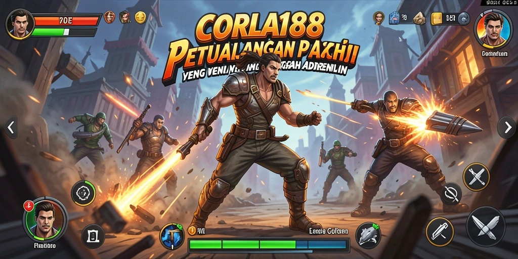 Tampilkan gameplay mendebarkan dengan karakter aksi yang kuat.