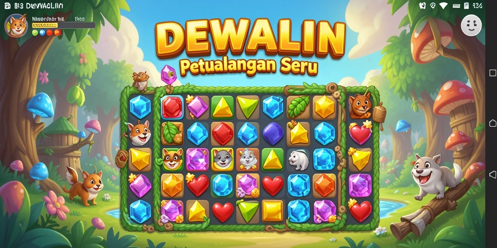 Tampilan gameplay DEWALIN yang seru dan penuh warna.