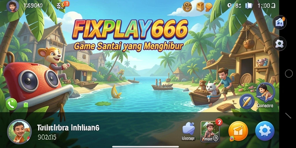 Tampilan gameplay yang cerah dan menarik dari FIXPLAY666.