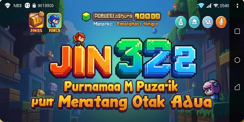 Tampak gameplay Puzzle yang menarik dan penuh warna di JIN33.