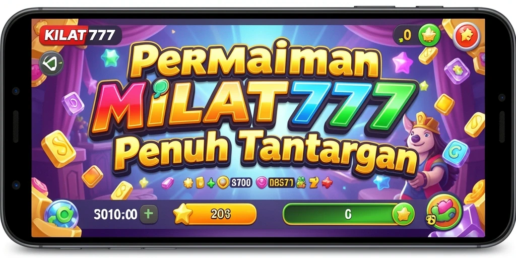 Tampilan gameplay KILAT777 yang menarik dalam genre Match-3.