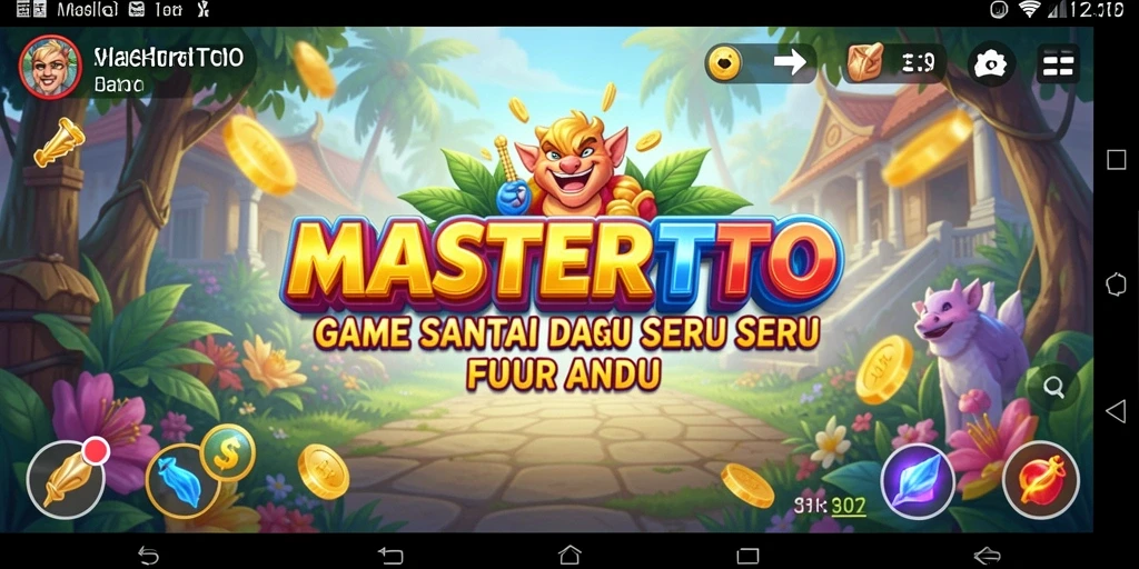 Tampilan gameplay MASTERTOTO yang penuh warna dan menarik.