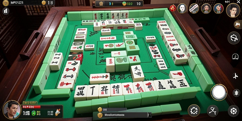 Screenshot MPO1221 menampilkan gameplay Mahjong yang seru dan menantang.