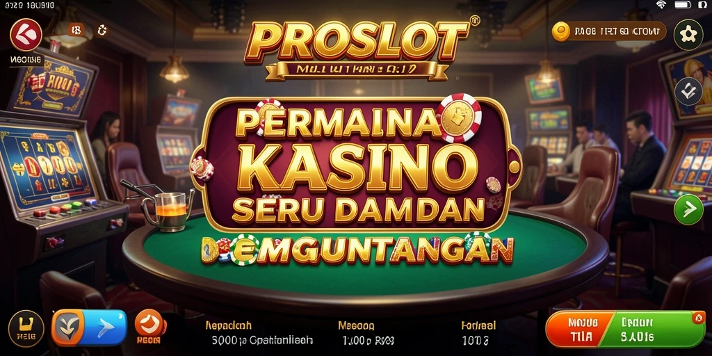 Tampilan menarik dari gameplay Kasino PROSLOT yang mengasyikkan.