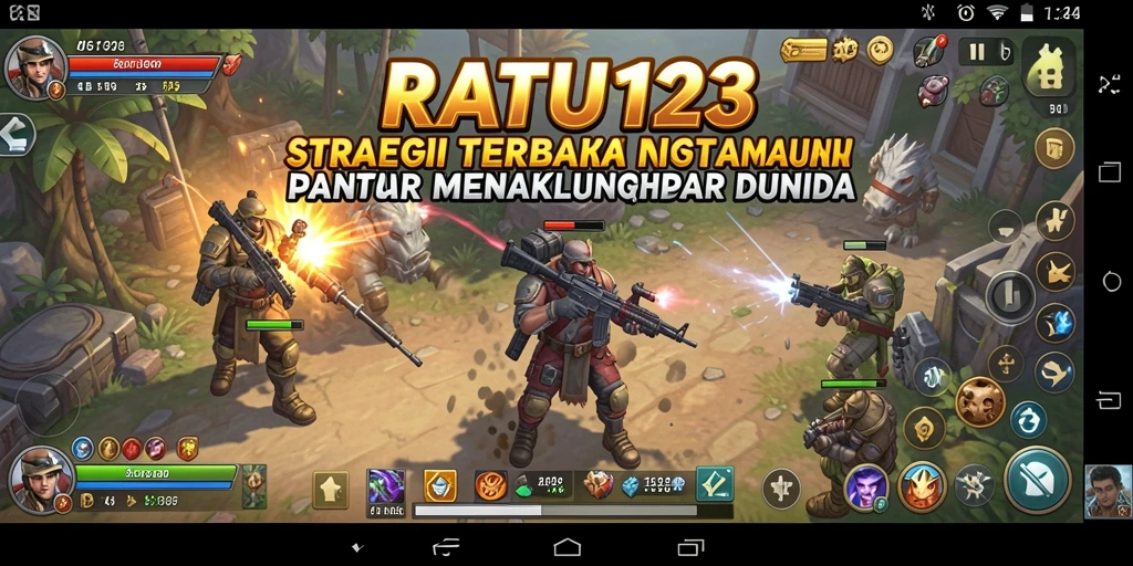 Tangkapan layar gameplay RATU123 menampilkan strategi perang yang mendebarkan.