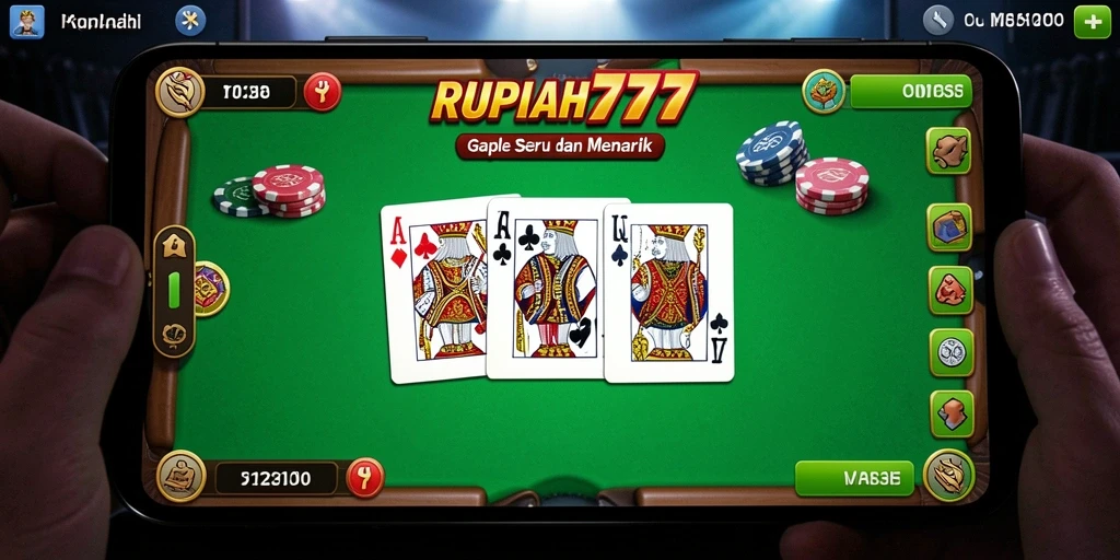 Tampilan gameplay Gaple yang menarik dan interaktif.