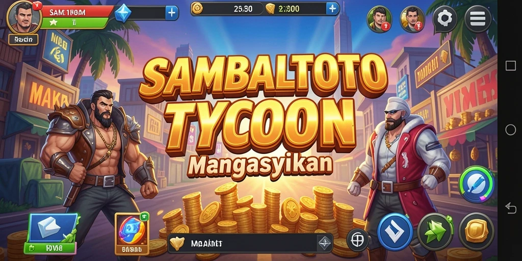 Tampilan gameplay menarik dari SAMBALTOTO dengan berbagai elemen Tycoon.