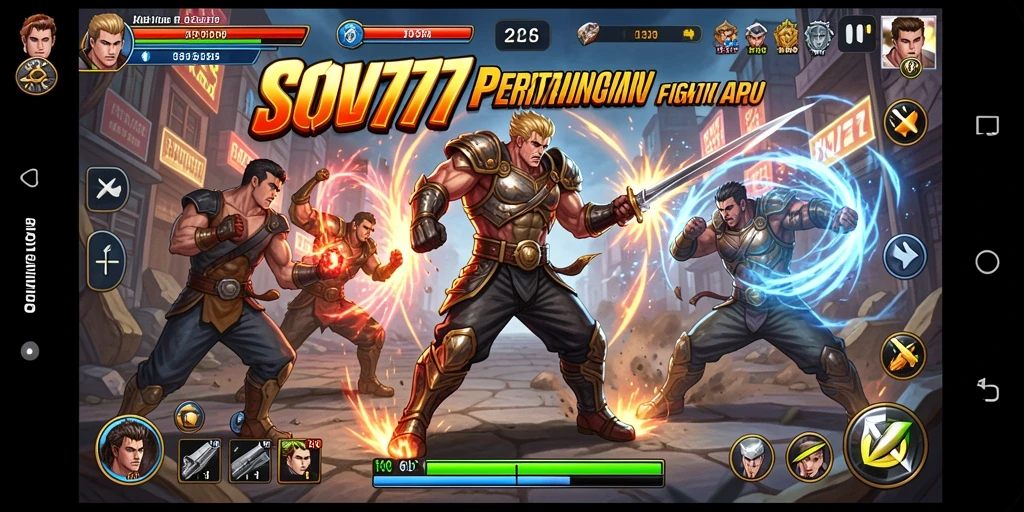 Screenshot gameplay SOV777 yang menampilkan aksi pertarungan intens.