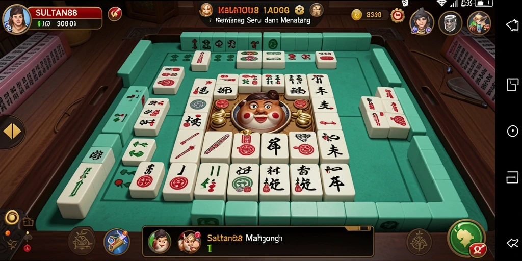 Tampak cuplikan gameplay SULTAN88 dengan grafis Mahjong yang menawan.
