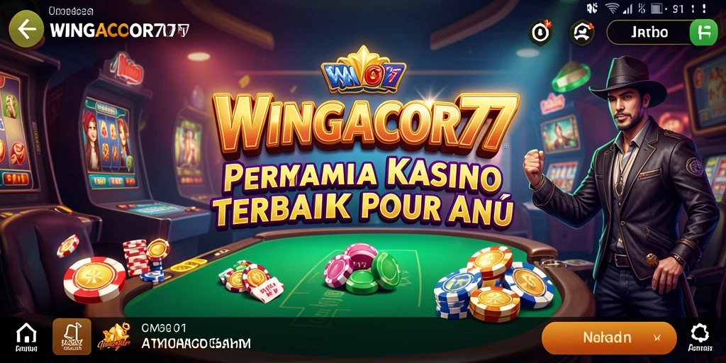 Screenshot gameplay WINGACOR77 menampilkan aksi seru permainan Kasino.
