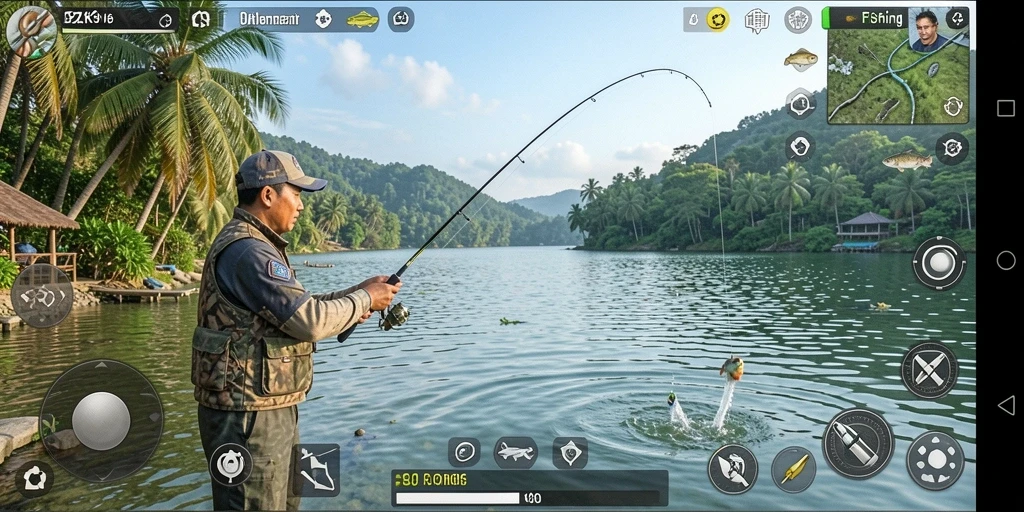 Gameplay seru di ZK9 dengan pengaturan memancing yang menakjubkan.